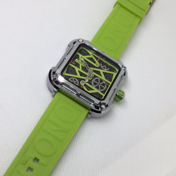 ONOLA Lime Green Skeleton Watch - New Condition - Picture 7 of 8